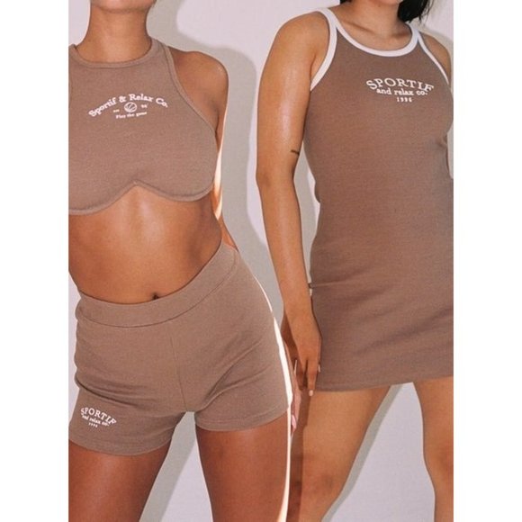 Princess Polly Cheerleaader Mini Ribbed Dress Sz 12 - Picture 7 of 8